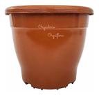 Kit 30 Vasos Cuia Alta Terracota Pote 12 Para Plantas