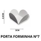 Kit 300 Formas 4 Pétalas Branca Média nº7 Doces Brigadeiro