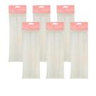 Kit 300 Palito 28 cm Transparente Pirulito Topo Bolo Petisco