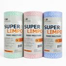 Kit 300 Panos Multiuso Perfex 25x30cm Limpeza Flanela Verde Azul Rosa Casambiente