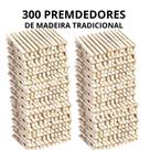 KIT 300 Prendedores pregador de Madeira ÁGUIA BRANCA Resistentes p/ Roupas e Artesanato KIT 300 Prendedores pregador de Madeira ÁGUIA BRANCA Resistentes p/ Roupas e Artesanato