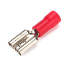 Kit 300 Terminal Elétrico Pré Isolado Femea 0,5 a 1,5mm Vermelho