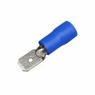 Kit 300 Terminal Elétrico Pré Isolado Macho 1,5 a 2,5mm Azul