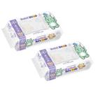 Kit 300un Lenços Umedecidos Sem Alcool Bebe Show 2 pcts de Toalha Umedecida com Tampa Flip Top Higiene Bebê econômico