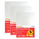 Kit 300un Polaseal Crachá Cpf Rg 0,07mm Para Plastificação