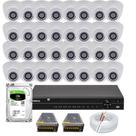 Kit 32 Camera de Segurança Infravermelho Full Hd Dvr Intelbras 32ch c/hd 3tb