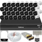 Kit 32 Câmeras de Segurança Full Hd 1080p 1220b Intelbras Dvr Inteligente Imhdx 3132 5mp Hd 3TB