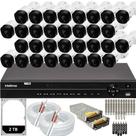 Kit 32 Câmeras Dvr Multi Hd 1232 Intelbras 32 Canais hd 2TB