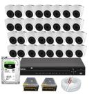 Kit 32 Câmeras Intelbras 1120d Com Dvr 32 Canais E Hd Incluso 3tb