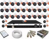 Kit 32 Câmeras Intelbras Full Hd 1220b 20m Dvr 16 Canais 4tb