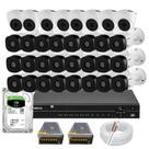 Kit 32 Câmeras Intelbras Multi Hd 20 Metros Dvr Mhdx 32 Canais e Hd incluso 3tb
