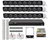 Kit 32 Cameras Segurança Hd Dvr Intelbras 32ch mhdx Alta Resolução c/ Acessórios e hd 3tb Kit 32 Cameras Segurança Hd Dvr Intelbras 32ch mhdx Alta Resolução c/ Acessórios e hd 3tb