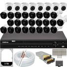 Kit 32 Câmeras Segurança Intelbras Dvr 32 Canais MHDX 1232 Hd 3TB