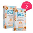 Kit 32 Folhas Prontas de Depilação Corporal com Óleo de Argan Depil Bella 2cx 16un