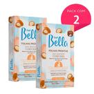 Kit 32 Folhas Prontas de Depilação Corporal com Óleo de Argan Depil Bella 2cx 16un