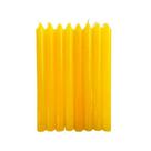 Kit 32 Velas Votiva Palito Amarelo 18cm Parafina Pura
