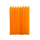 Kit 32 Velas Votiva Palito Laranja 18cm Parafina Pura