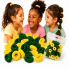 Kit 320 mini Xuxinhas Rabicó Verde e Amarelo torcida copa