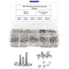 Kit 320 parafusos maquina cruz philips cabeça panela inox m3