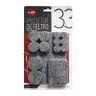 Kit 33 Adesivos De Feltro Protetor De Móveis Vários Formatos