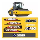 Kit 33 Adesivos SPTS Compatível Rolo XCMG