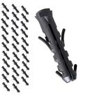 Kit 33 Bucha 6mm Plastico Sem Anel Fixação Prateleiras Moveis Armarios Suporte Para Parede Concreto