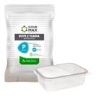 Kit 336un Pote E Tampa Retangular Gourmax Freezer/microondas 350ml