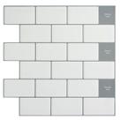 Kit 35 Pastilha Adesiva Resinada Tijolinho Branco 3d Azulejo Cozinha Banheiro Kit 35 Pastilha Adesiva Resinada Tijolinho Branco 3d Azulejo Cozinha Banheiro