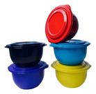 Kit 35 Pote Coloridos Redondo 1l Plástico Bowl