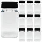 Kit 350 Potes De Plástico Para Tempero 170ml C/ Tampa Dupla