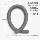 Kit 36 Bigodim Bigudinho Circular Santa Clara Nº1 Nº2 Nº3