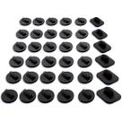 Kit 36 Card Stand Base Para Miniaturas RPG Preto Kit 36 Card Stand Base Para Miniaturas RPG Preto
