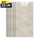 Kit 36 Placas Painel Porcelanato Revestimento Adesivo Vinílico Marmorizado