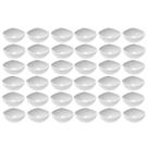 Kit 36 Potes para Sobremesas Doces 265ml Plástico Branco Restaurante Hotel Crippa
