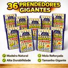 Kit 36 Prendedores de Madeira Gigante Águia Branca Alta Qualidade