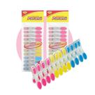 Kit 36 Prendedores de Roupa Emborrachados Antideslizantes Resistentes