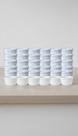 Kit 36 Ramekin Porcelana Branca 77ml Canelado