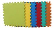 Kit 36 Tapetes Tatames Coloridos Eva 50cm X 50cm X 15mm C/ Borda