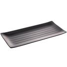 Kit 36 Travessas Servir Sushi Sashimi 35x16cm Comida Joponesa Melamina Pretas para Restaurante Bar Lancheria