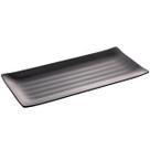 Kit 36 Travessas Servir Sushi Sashimi 35x16cm Comida Joponesa Melamina Pretas para Restaurante Bar Lancheria