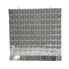 Kit 36 Unidades Painel Decorativo Lantejoula Shimmer Wall Prateado