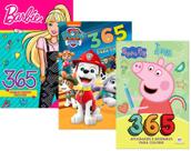 Kit 365 Atividades - Barbie + Patrulha Canina + Peppa Pig - Ciranda Cultural