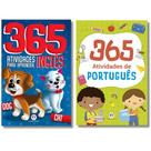 Kit - 365 Atividades de Português + 365 Atividades Inglês Básico P/ Iniciante