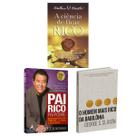 Kit 3livros, Pai Rico, Pai Pobre + A Ciência de Ficar Rico + O Homem Mais Rico da Babilônia, Segredos Para Enriquecer, Edição Atualizada