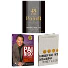 Kit 3livros, Pai Rico, Pai Pobre + As 48 leis do Poder + O Homem Mais Rico da Babilônia, Segredos Para Enriquecer, Edição Atualizada