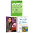 Kit 3livros, Pai Rico, Pai Pobre + Liderança, A Inteligência Emocional + Os Segredos Da Mente Milionária, Segredos Para Enriquecer, Edição Atualizada