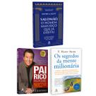 Kit 3livros, Pai Rico, Pai Pobre + Salomão, O Homem Mais Rico Que Já Existiu + Os Segredos Da Mente Milionária, Segredos Para Enriquecer