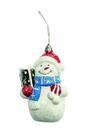 Kit 3pçs boneco de neve snowman gift escarlate