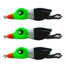 Kit 3pçs Isca Artificial Matadeira New Quack P1 Frog Patinho