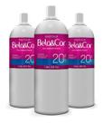 Kit 3un Água Oxigenada Beautycolor Bela&Cor 20 Volumes 1L